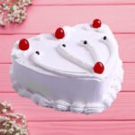 Vanilla Heart Shape Cake