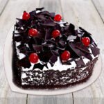 Heart Shape Black Forest Cake