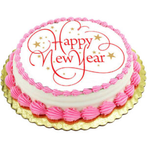 New Year Strawberry Cake