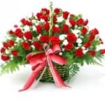 75 Red Roses Basket - Image 2