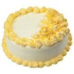 Butterscotch Yellow Rose cake 0.5