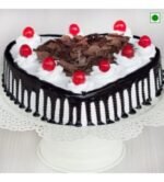 Heart Shaped Blackforest Cake 1 Kg Eggless