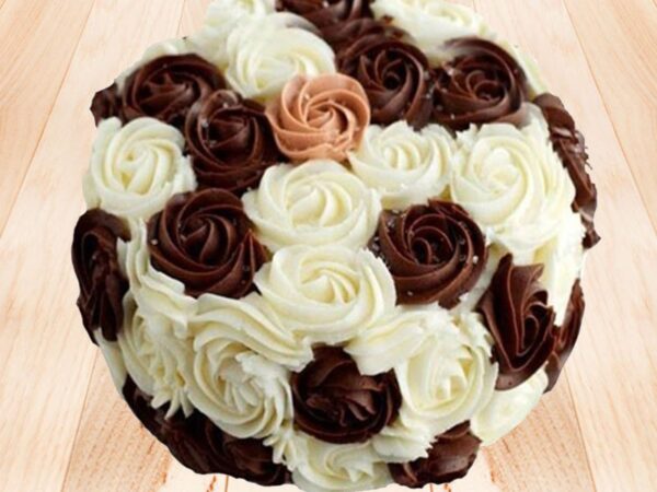 Flowery Choco-Vanilla Cake 0.5 kg