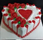 Heart Raspberry Cake
