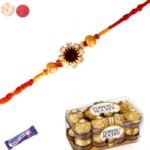 16 Pc Ferrero Rocher with Fancy Rakhi