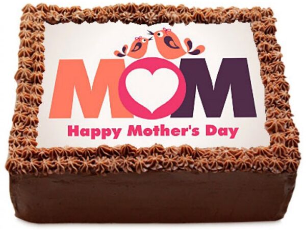 Chocolate Photo Cake for Mom