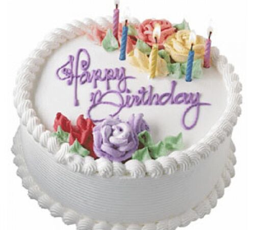 Awesome Happy Birthday Cake 0.5 KG