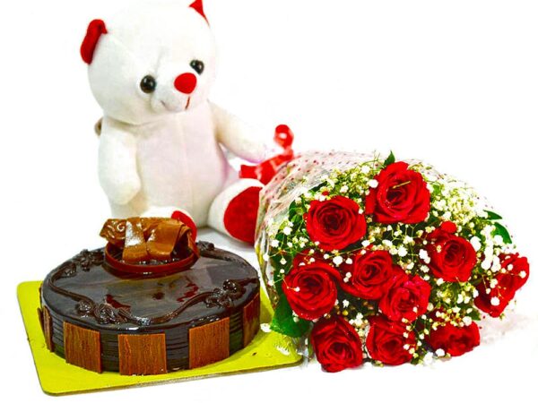 Truffle Flower Teddy Combo