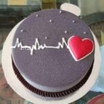 Heart Beat Cake in Asansol