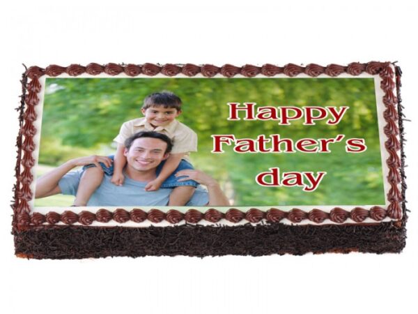 A1 Father's Day Special Photo Cake
