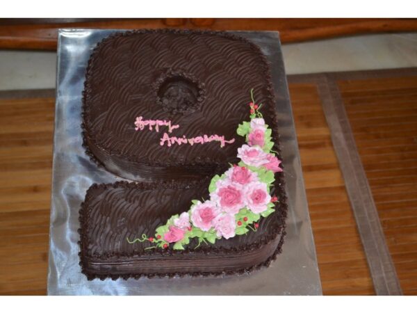 Number Shape Cake