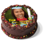 Chocolate Photo Print Cake 1 kg