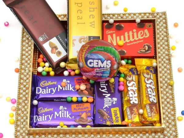 Mixed Chocolates in a Decorated Tray