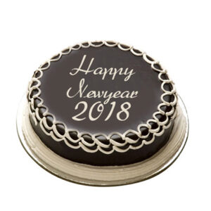 New Year 2018 Chocolate Cake