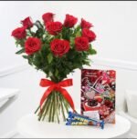 Roses Card Chocolate