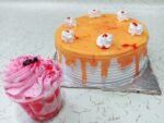 Free Strawberry Mousse With Orange Cake