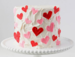 Vanilla Valentines Day Cake