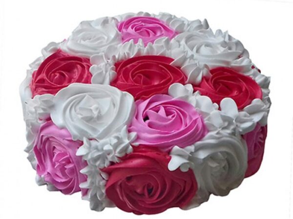 Yummy Colourful Rose Romance Cake 1 KG
