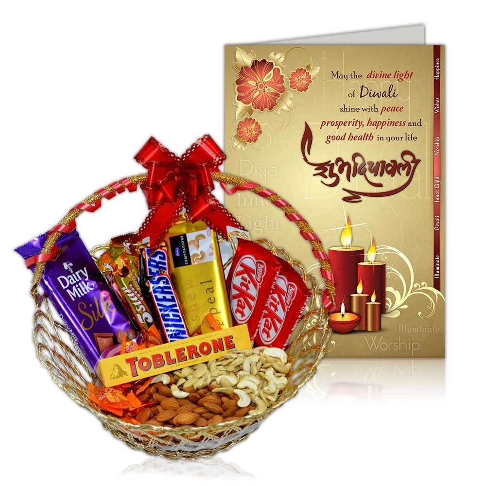 Diwali Chocolate Hampers with Card in Asansol