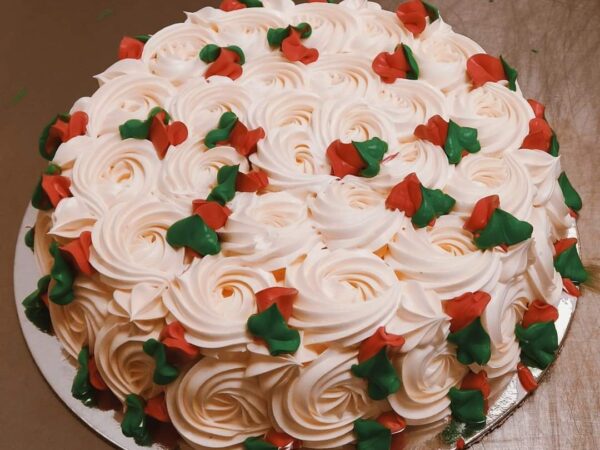 Vanilla Floral Cake 500 Grams