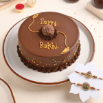 Rakhi with Ferrero Chocolate Cake in Asansol